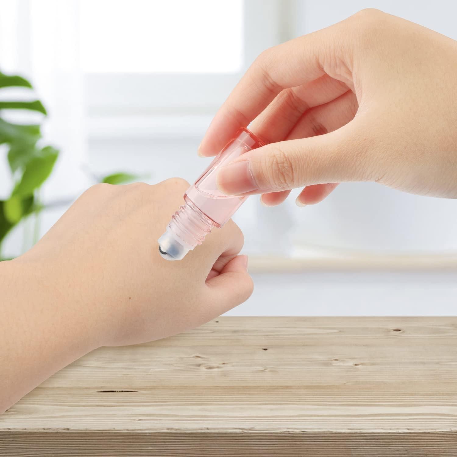 Juego de 20 Botellas de Aceite Esencial Rosa DMuuuDM 5ml