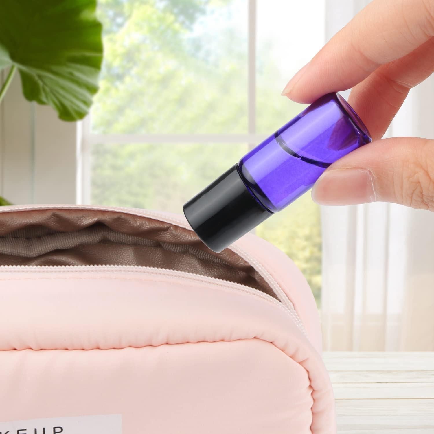 Paquete de 50 Botellas de Vidrio 3ml con Rodillo Furnido