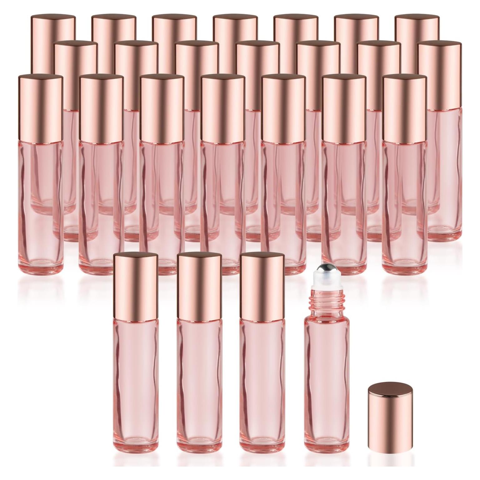 25 Botellas de Rodillo de Vidrio 10ml Mirrline - A Prueba de Fugas