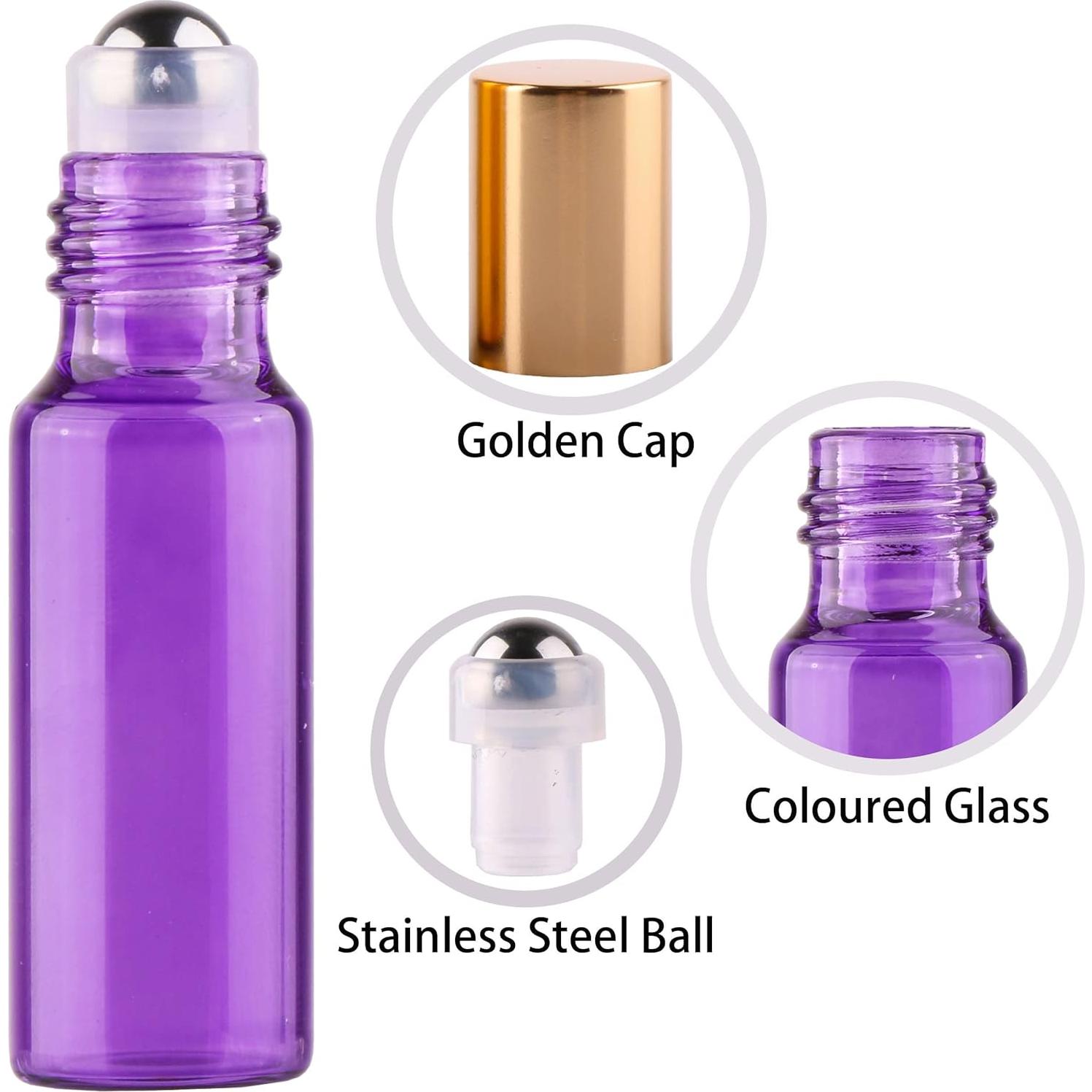 Pack 100 Botellas de Rodillo 5ml MaxMau para Aceites Esenciales