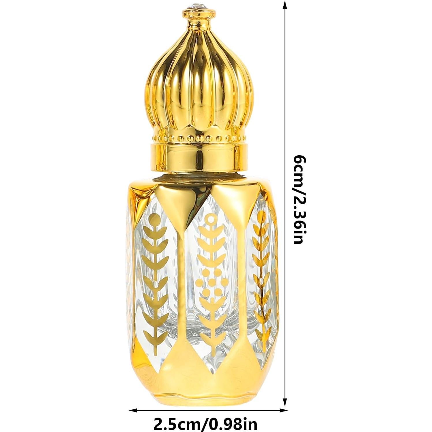 Botellas de Rodillo Ciieeo 6ml de Vidrio Rellenables 4Pcs