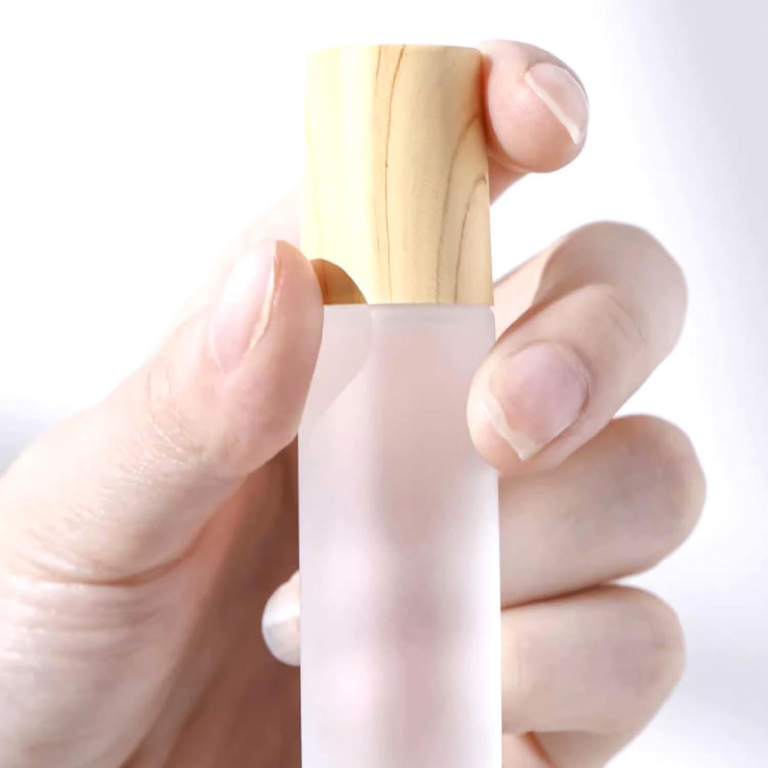 16 Botellas de Vidrio Esmerilado 10ml Doromy con Rodillo