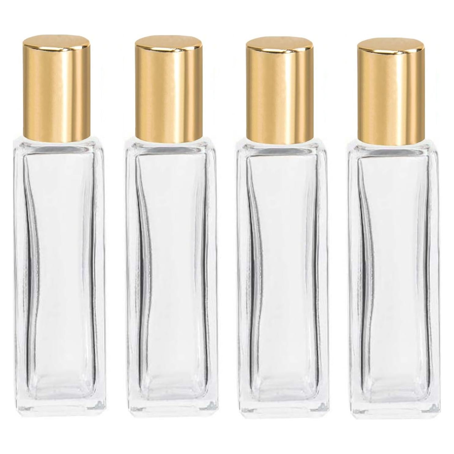 Botellas de Rodillo de Vidrio wifreo 20ml - 4 Pcs Reutilizables