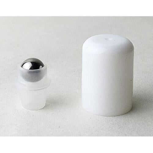 3 Botellas de Vidrio Azul 30ml con Rodillo Acero Inoxidable