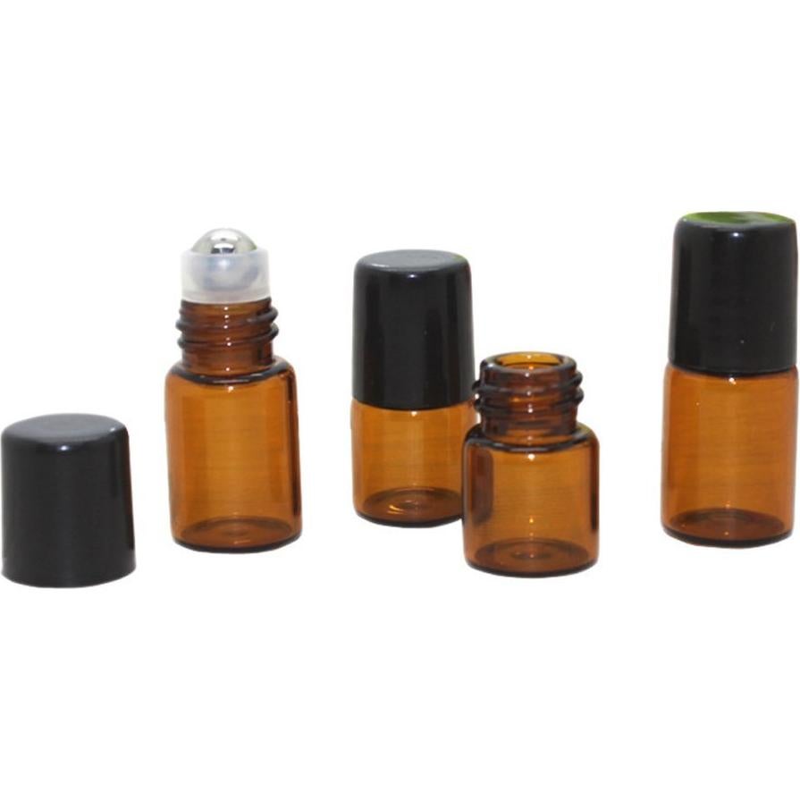 Botellas de Vidrio 2ml TOPWEL 6PCS Roll-On Aromaterapia