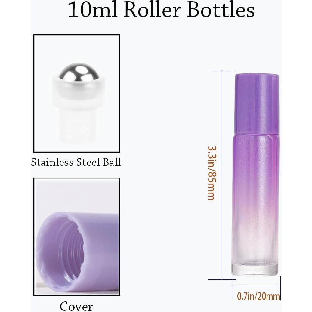 Set de 10 Botellas de Aceite Esencial Roll-on 10ml Rowcay