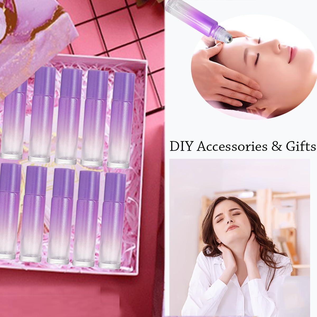 Set de 10 Botellas de Aceite Esencial Roll-on 10ml Rowcay