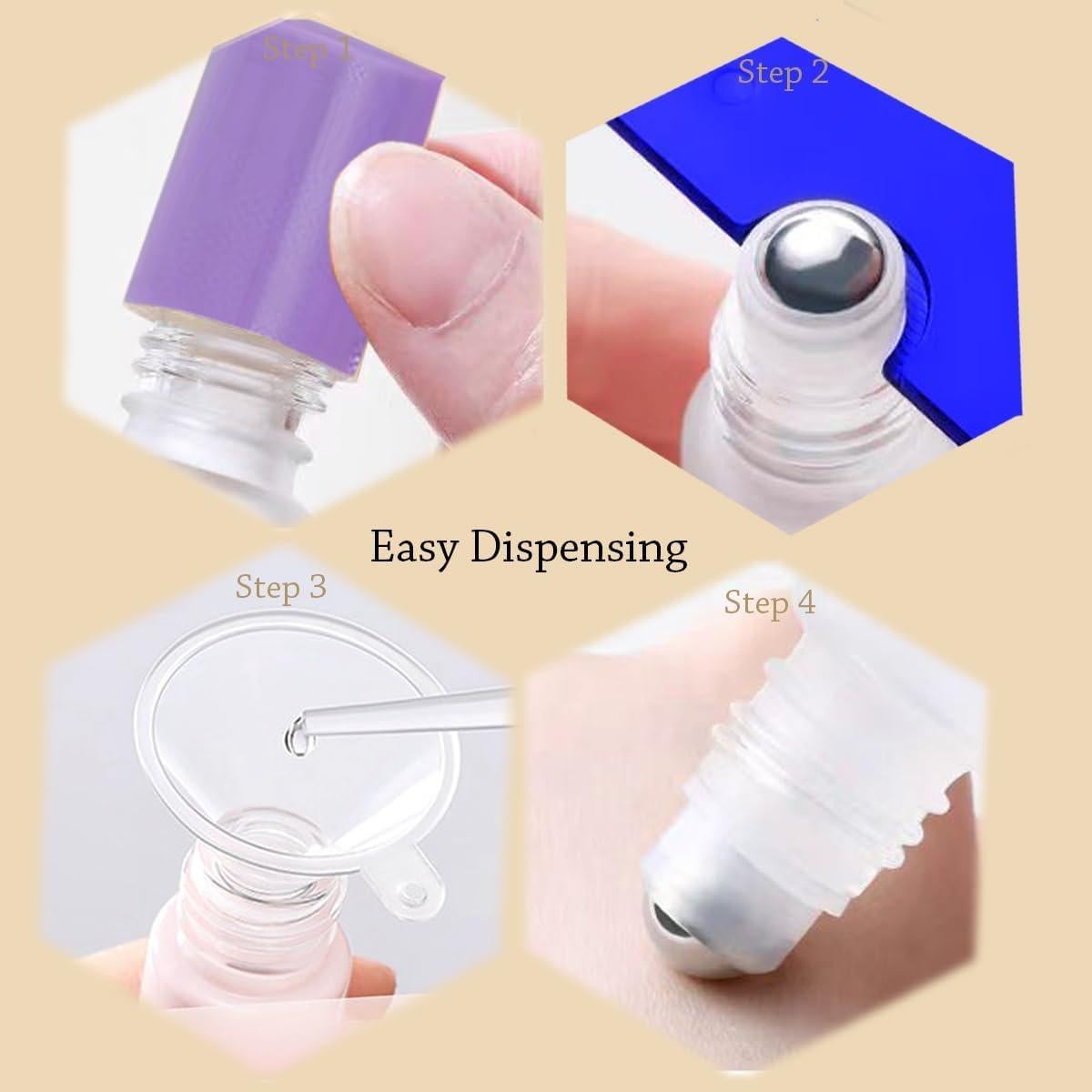 Set de 10 Botellas de Aceite Esencial Roll-on 10ml Rowcay