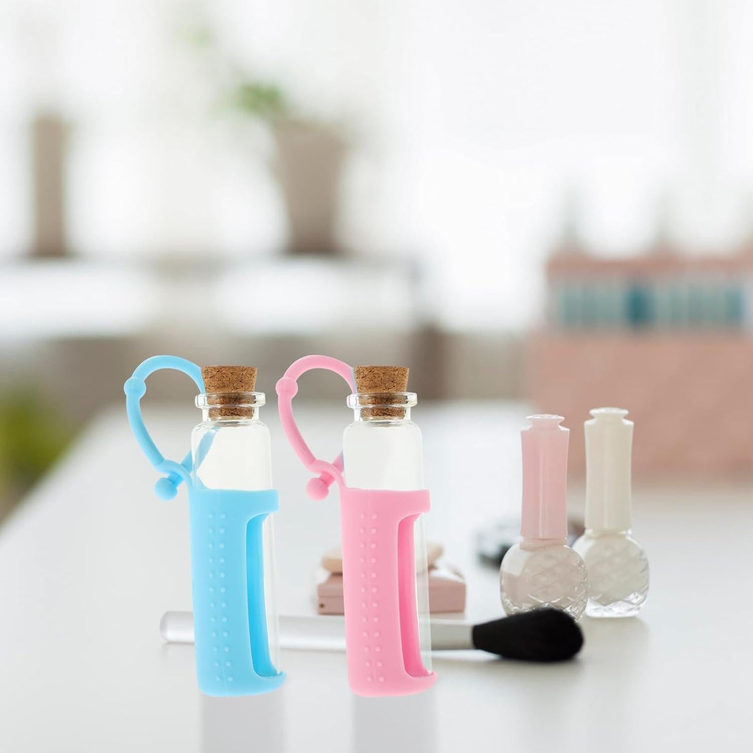 Funda de Silicona para Botellas de Aceite Esencial Artibetter 10ml - Set de 6