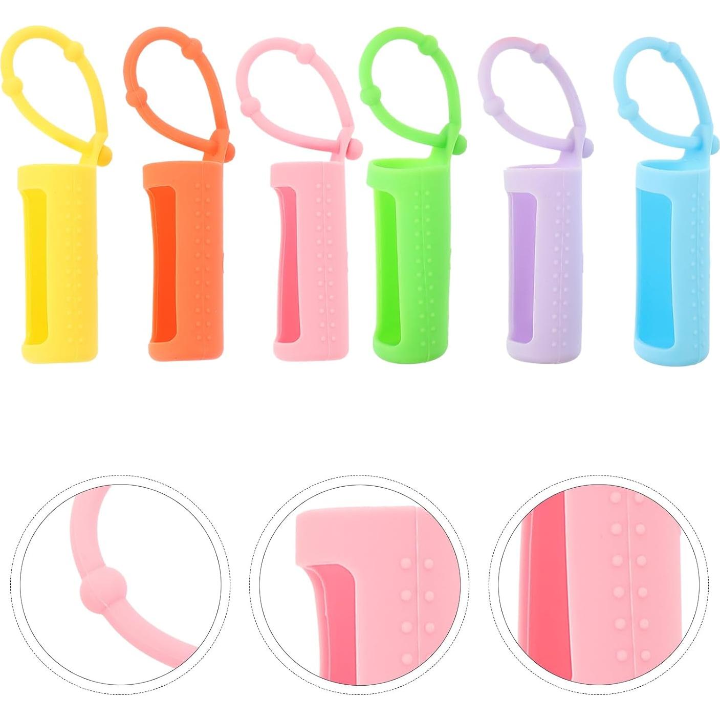 Funda de Silicona para Botellas de Aceite Esencial Artibetter 10ml - Set de 6