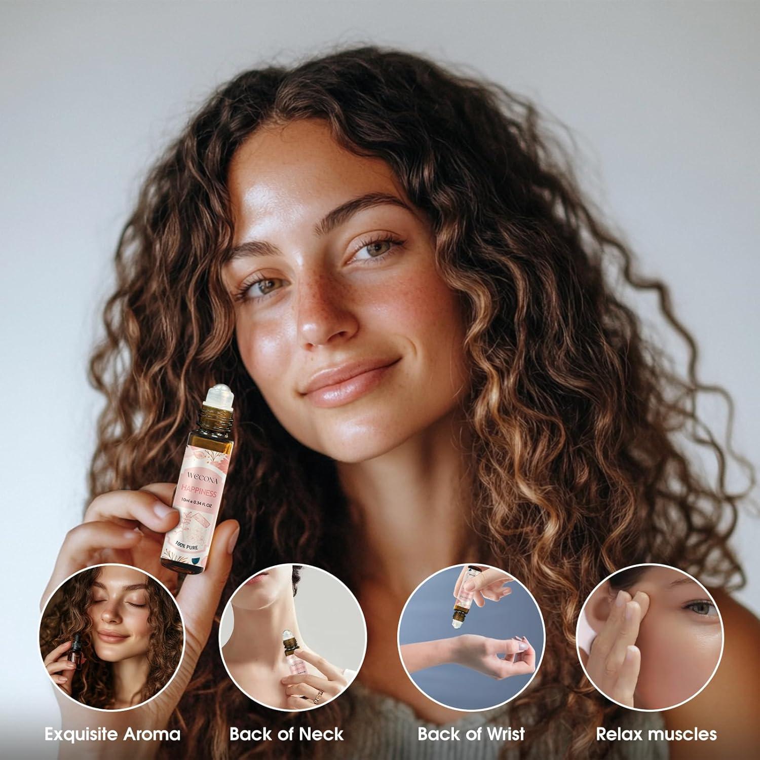 Set de Roll-On de Aceites Esenciales WECONA 6x10ml Aromaterapia