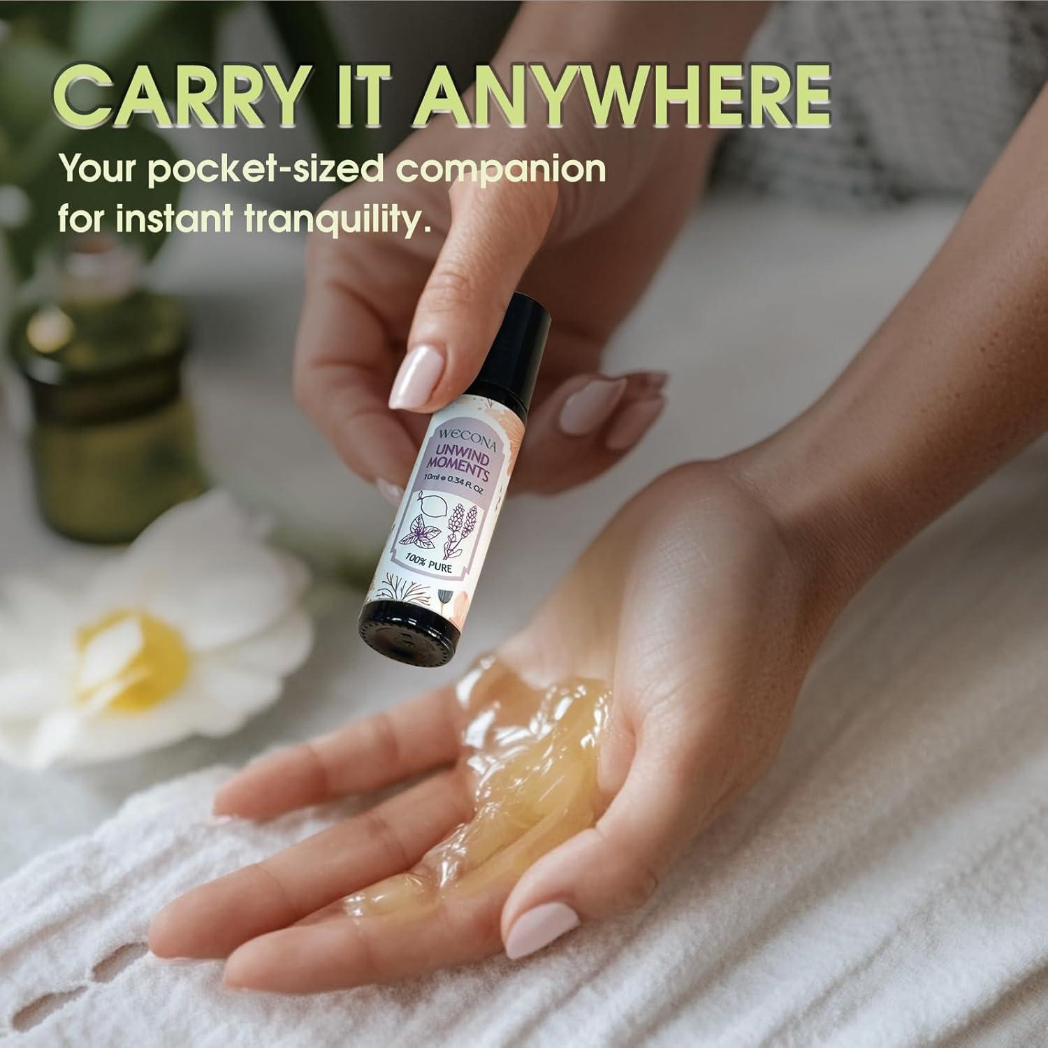 Set de Roll-On de Aceites Esenciales WECONA 6x10ml Aromaterapia