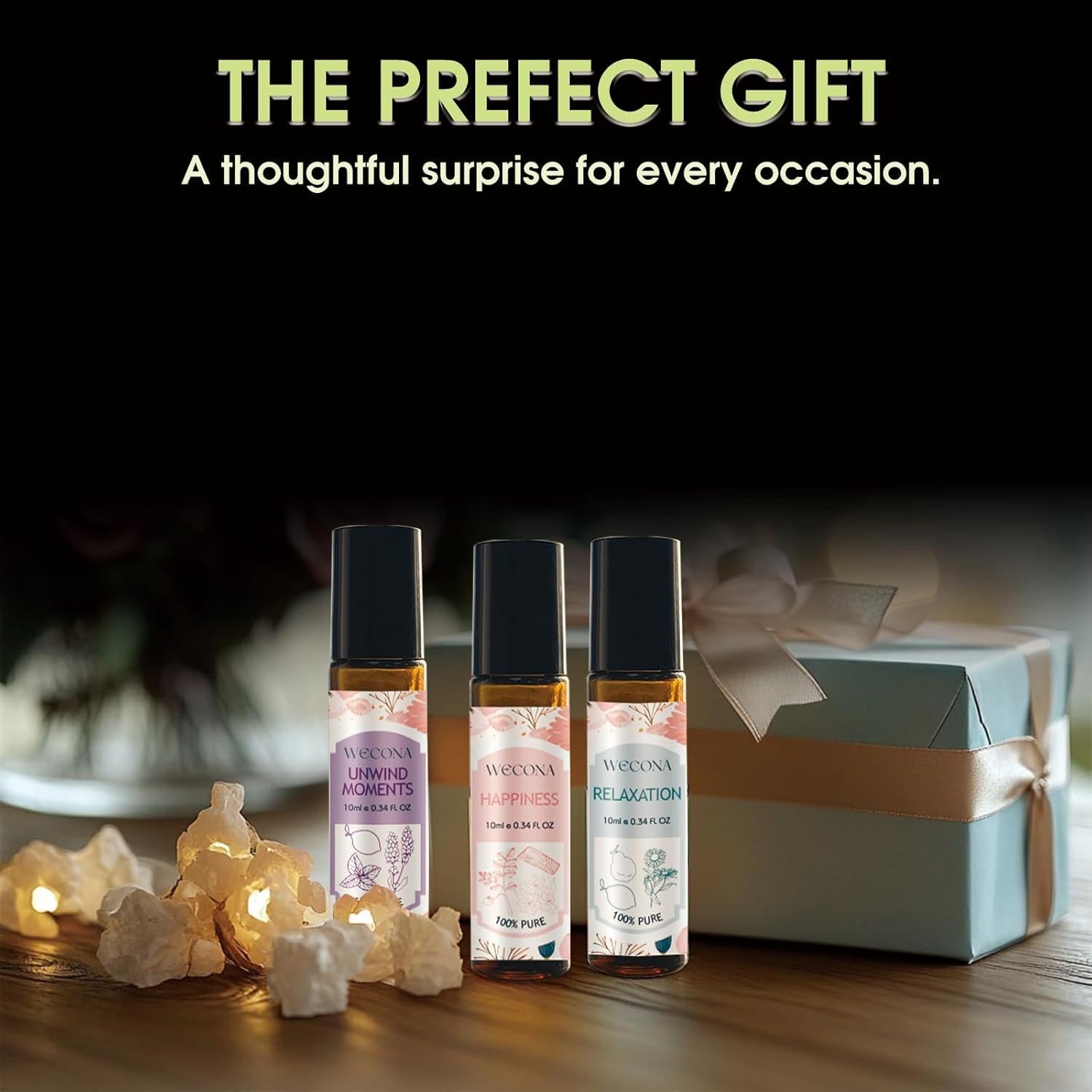 Set de Roll-On de Aceites Esenciales WECONA 6x10ml Aromaterapia