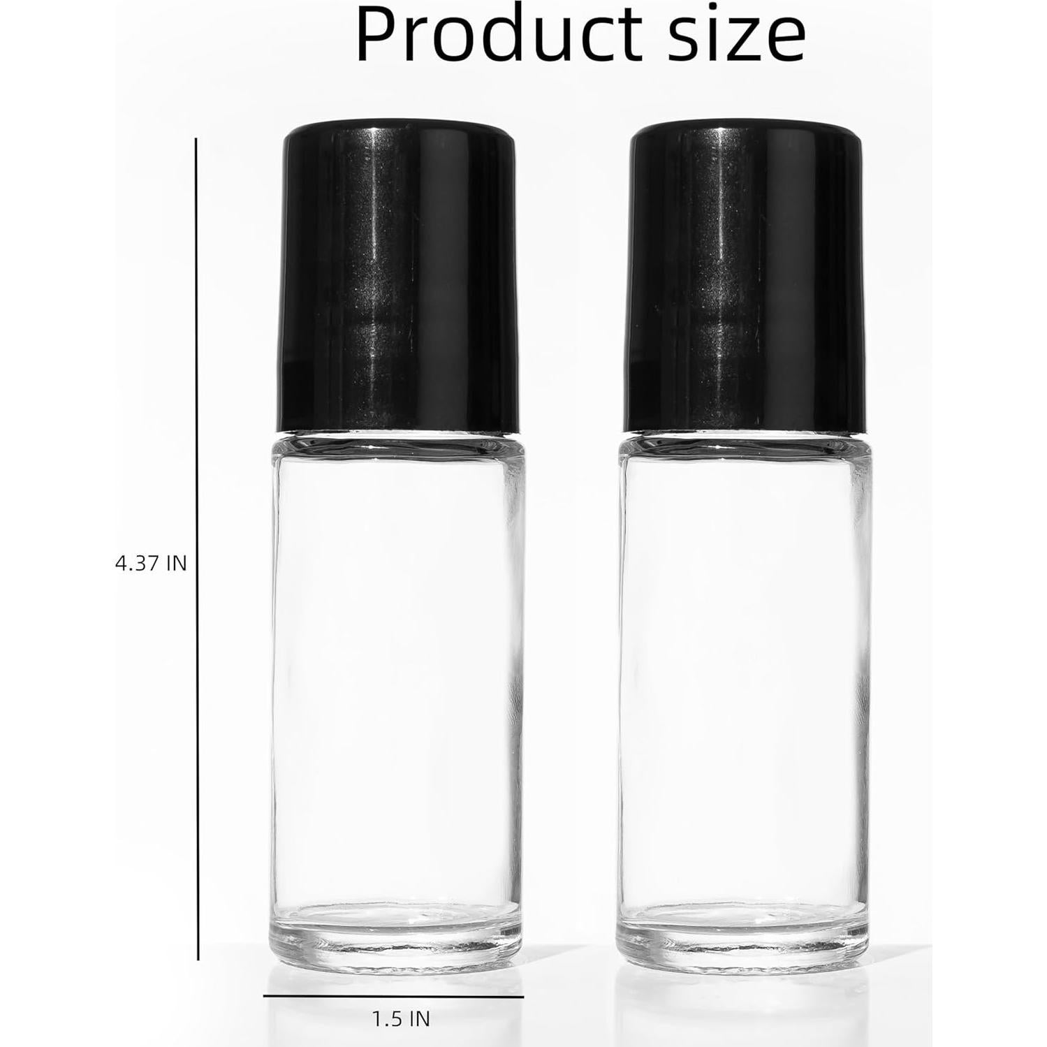 2 Botellas de Rodillo de Vidrio 50ml Genérico para Aceites