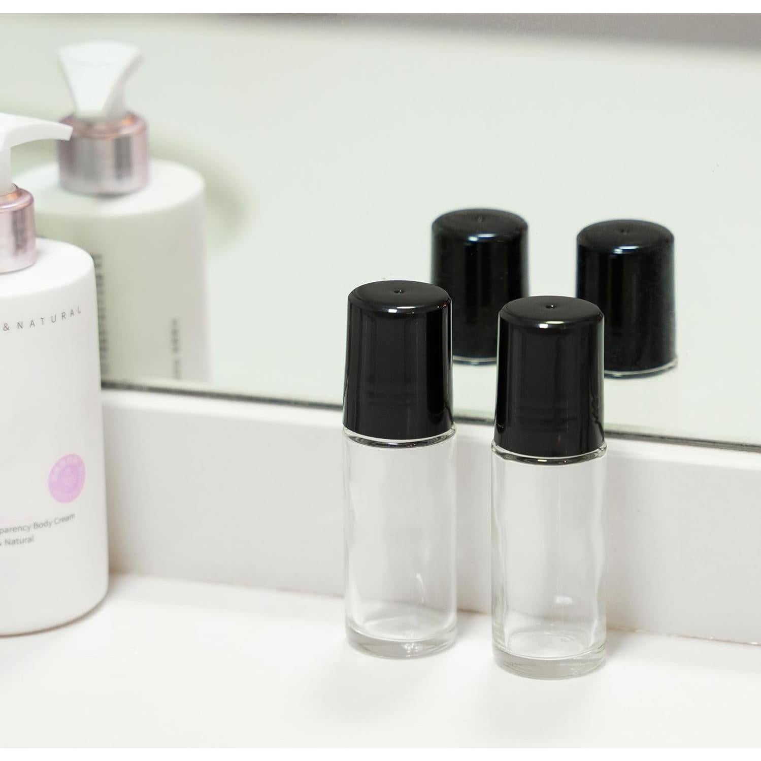 2 Botellas de Rodillo de Vidrio 50ml Genérico para Aceites