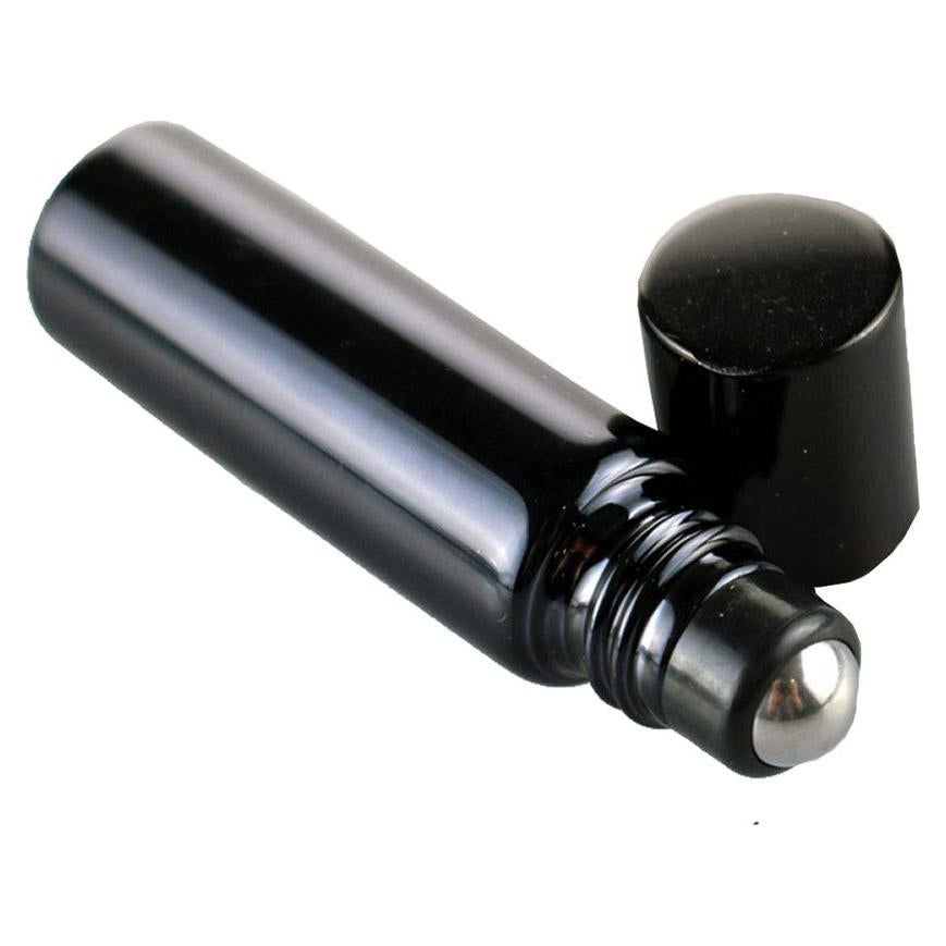 10 Botellas de Vidrio Negro Roller 5ml Teensery para Aceites