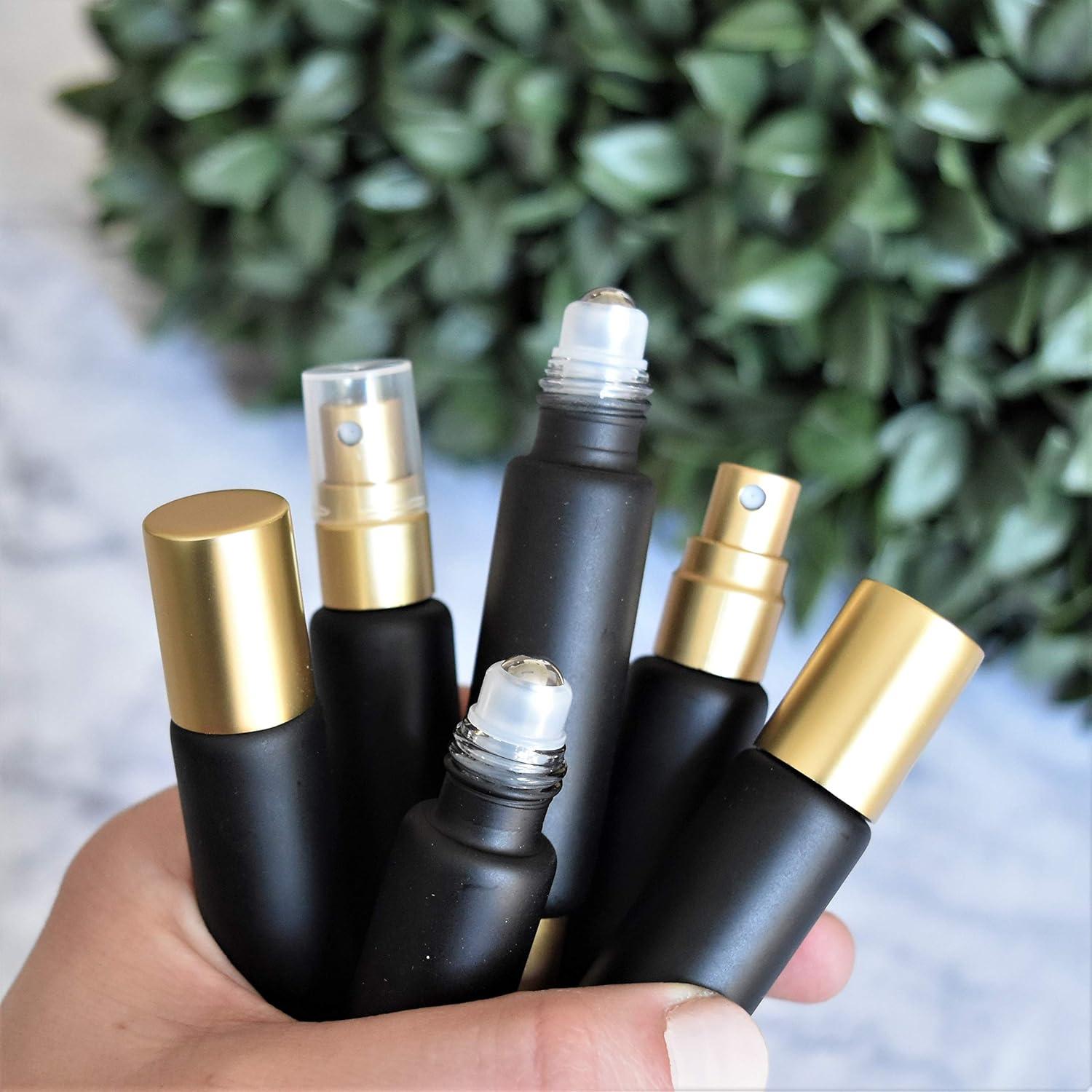 Paquete de 6 Botellas de Vidrio Negro 10ml - Aceites Esenciales