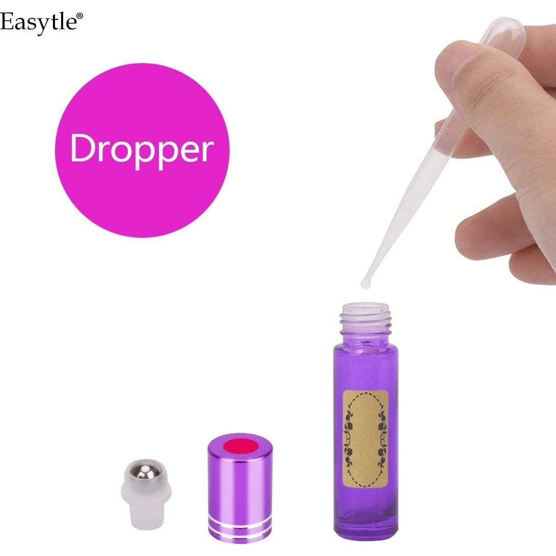 Kit de Herramientas para Aceite Esencial Easytle - 2 Abridores, 6 Gotero, 6 Embudos, 72 Etiquetas