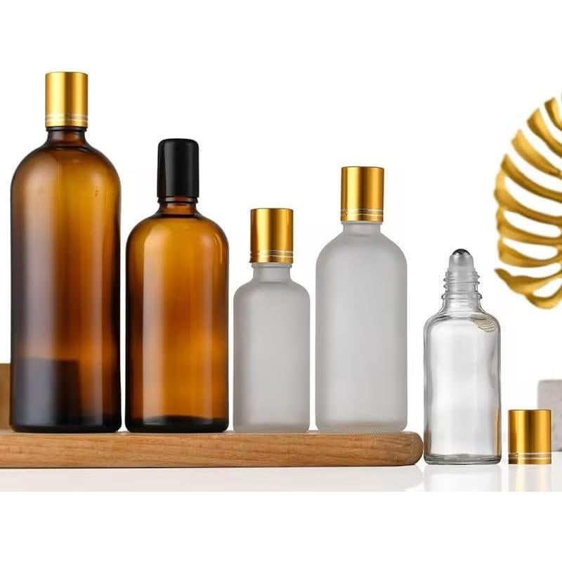 Botellas de Rodillo de Vidrio 30mL DPWOUM Recargables