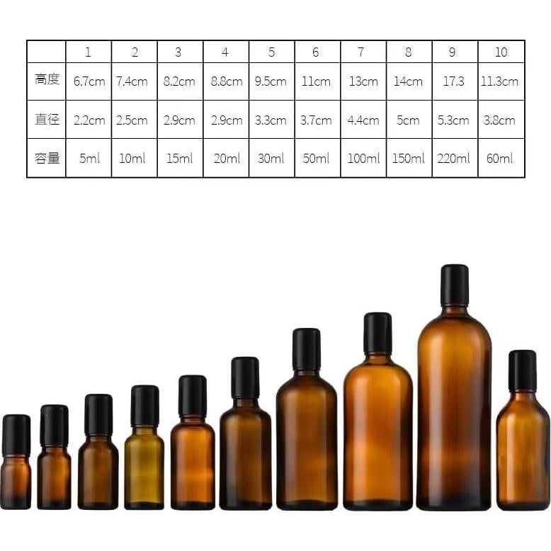 Botellas de Rodillo de Vidrio 30mL DPWOUM Recargables