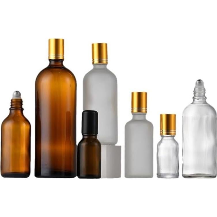 Botellas de Rodillo de Vidrio 30mL DPWOUM Recargables