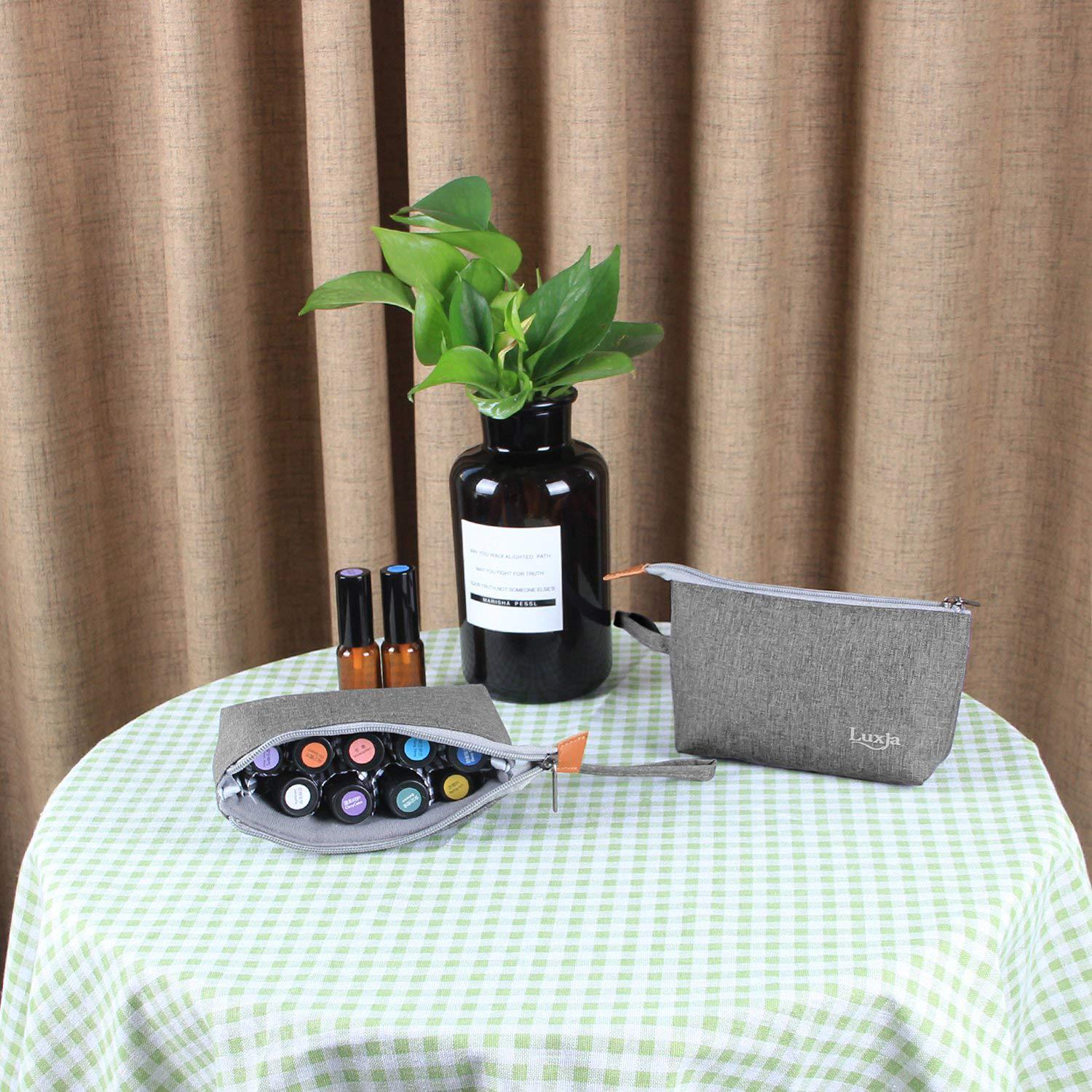 Bolsa de Transporte LUXJA para 8 Aceites Esenciales - Gris