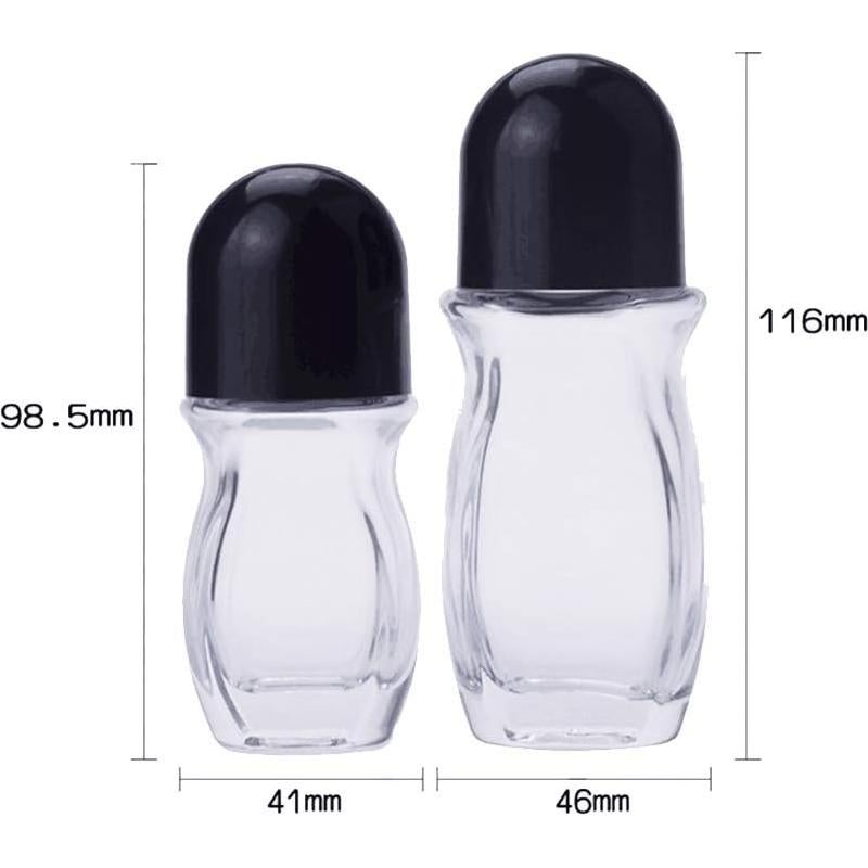 2 Botellas de Vidrio Reutilizables 50ml NATUWORLD con Rodillo