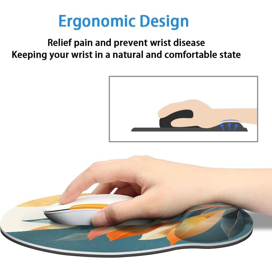 Alfombrilla de Ratón Ergonómica AFUZLE con Soporte de Muñeca
