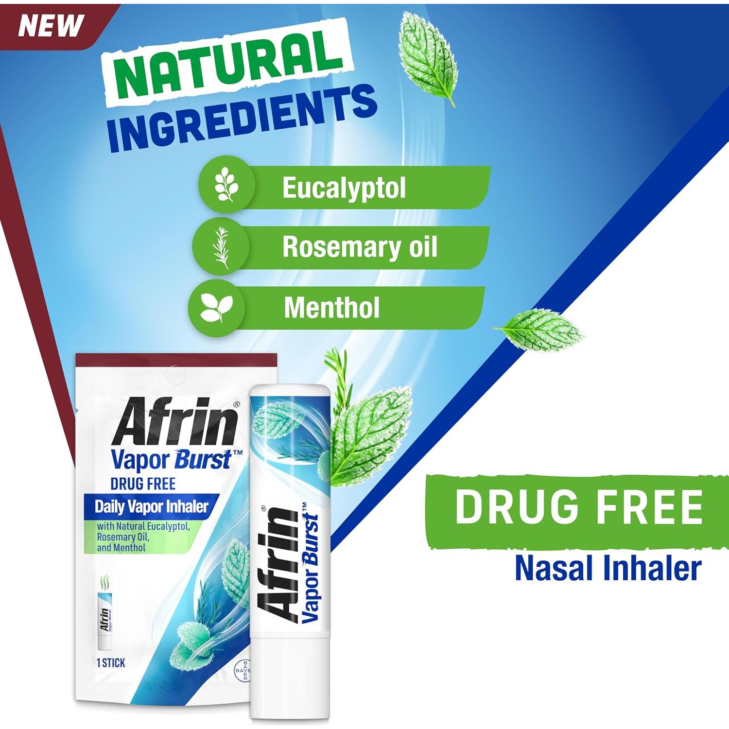 Inhalador Afrin Vapor Burst 0.8 mL - Libre de Medicamentos