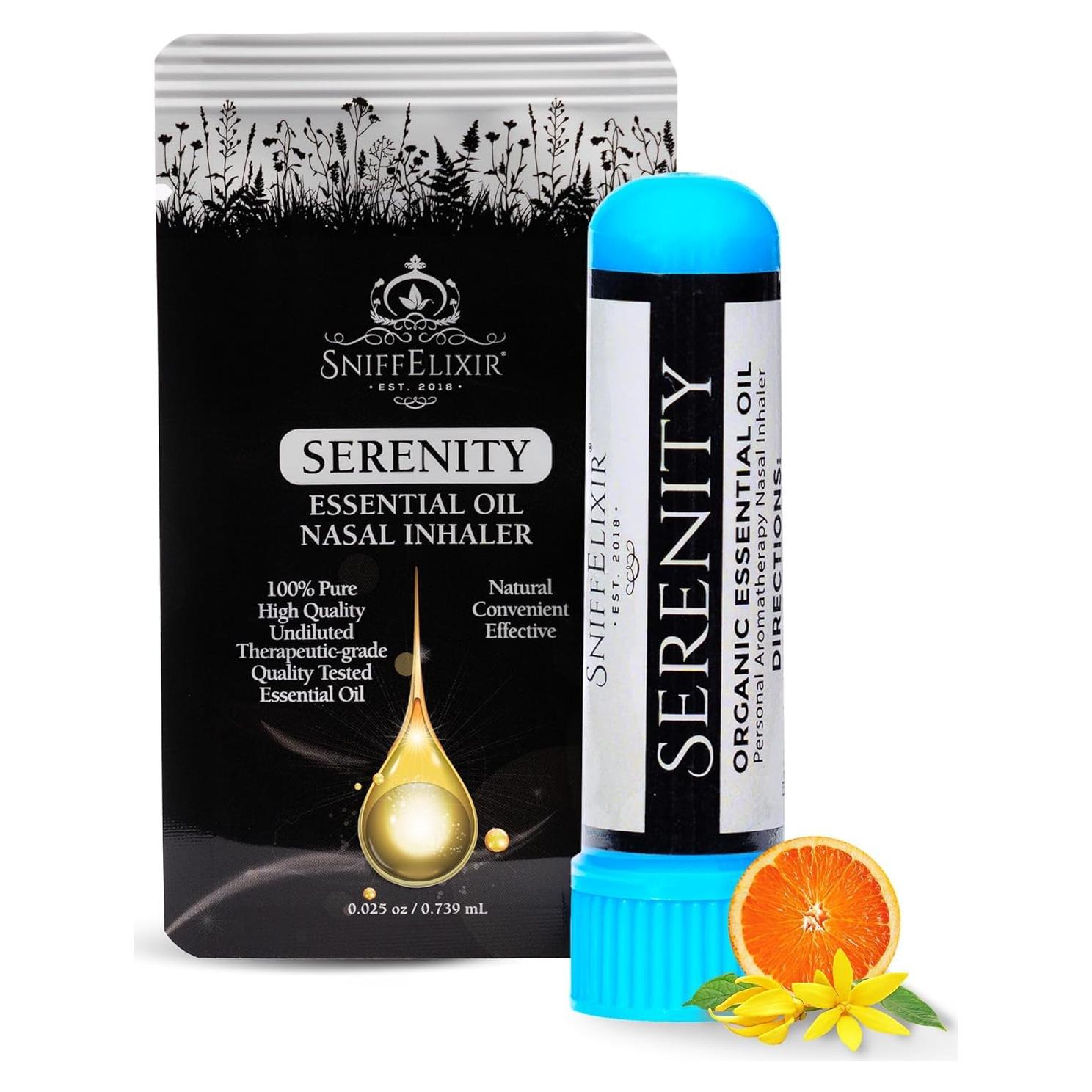 Inhalador Nasal Serenity Aceites Esenciales Ylang Ylang Mandarina