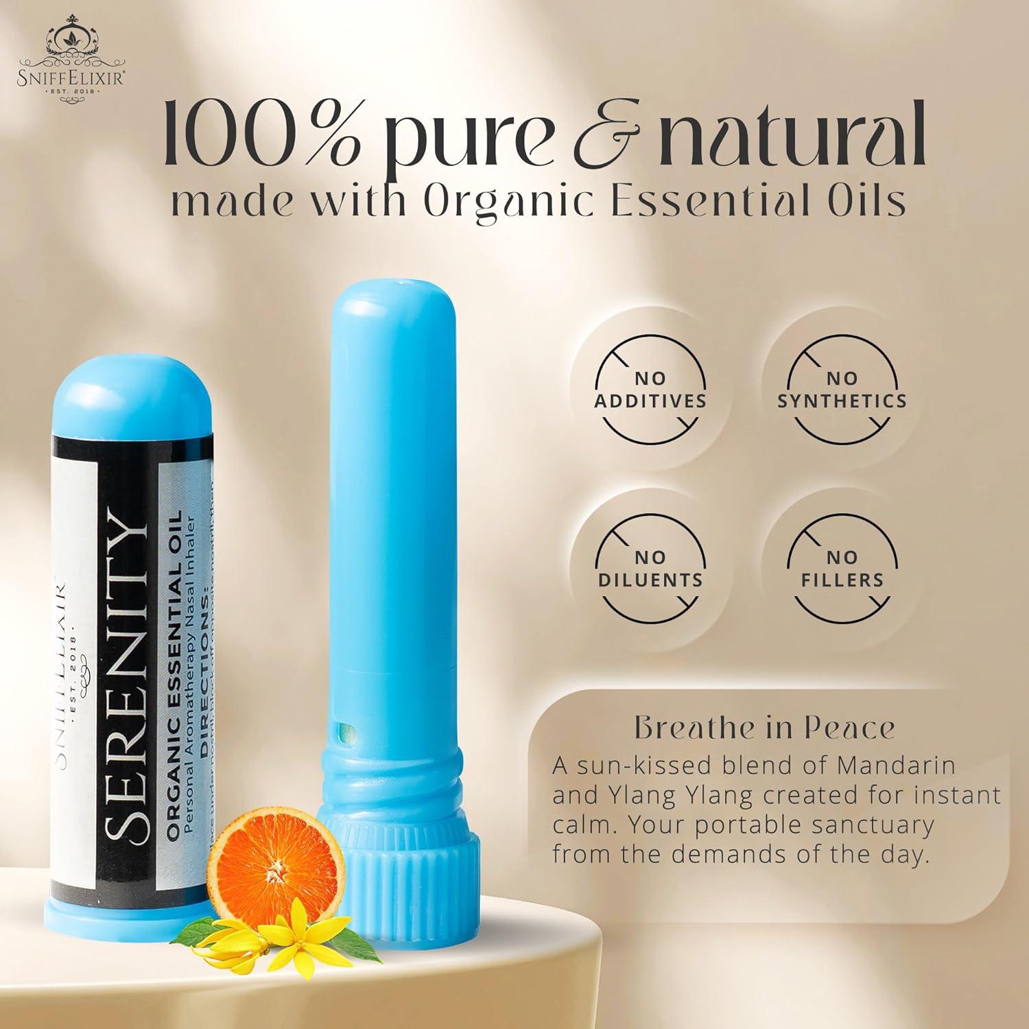 Inhalador Nasal Serenity Aceites Esenciales Ylang Ylang Mandarina