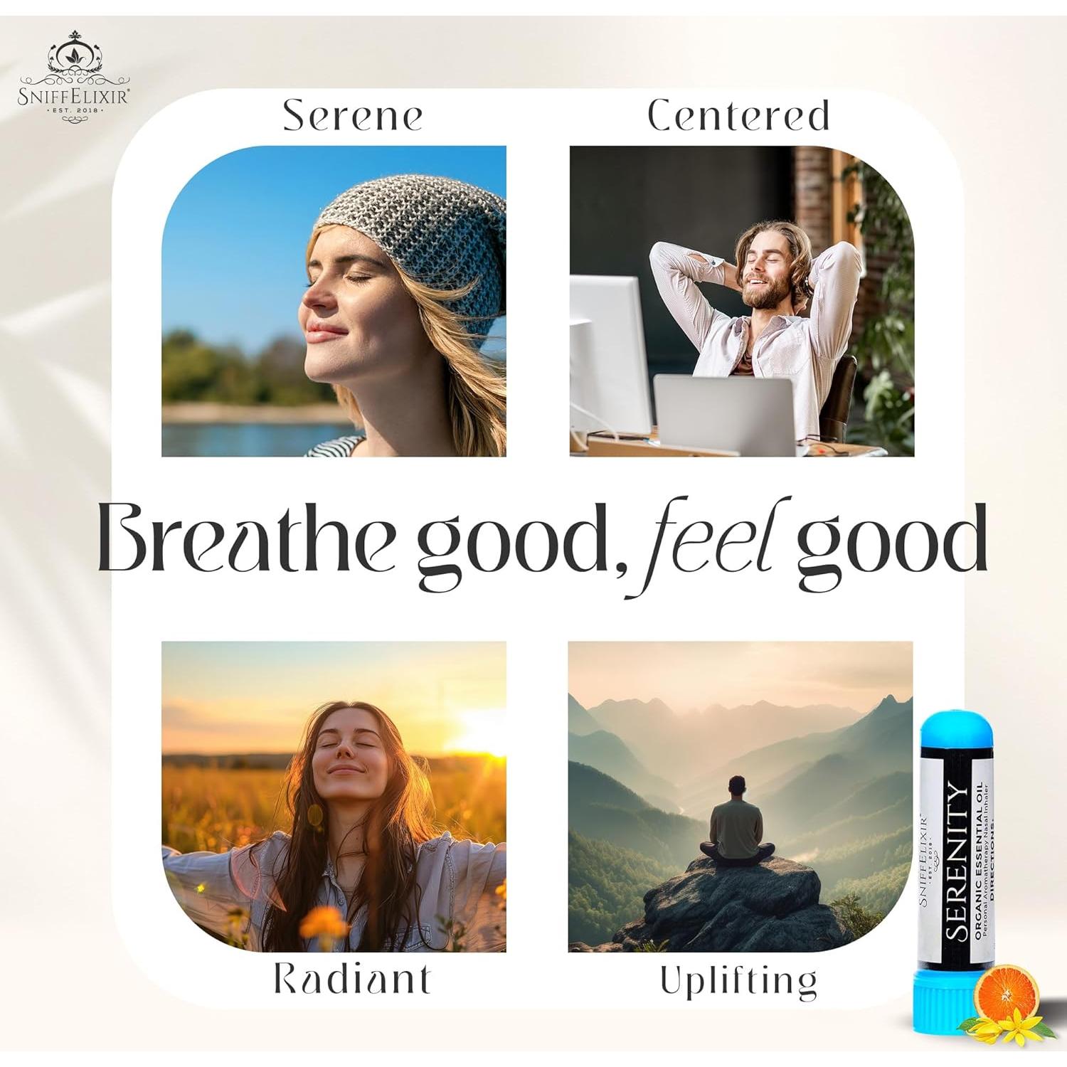 Inhalador Nasal Serenity Aceites Esenciales Ylang Ylang Mandarina