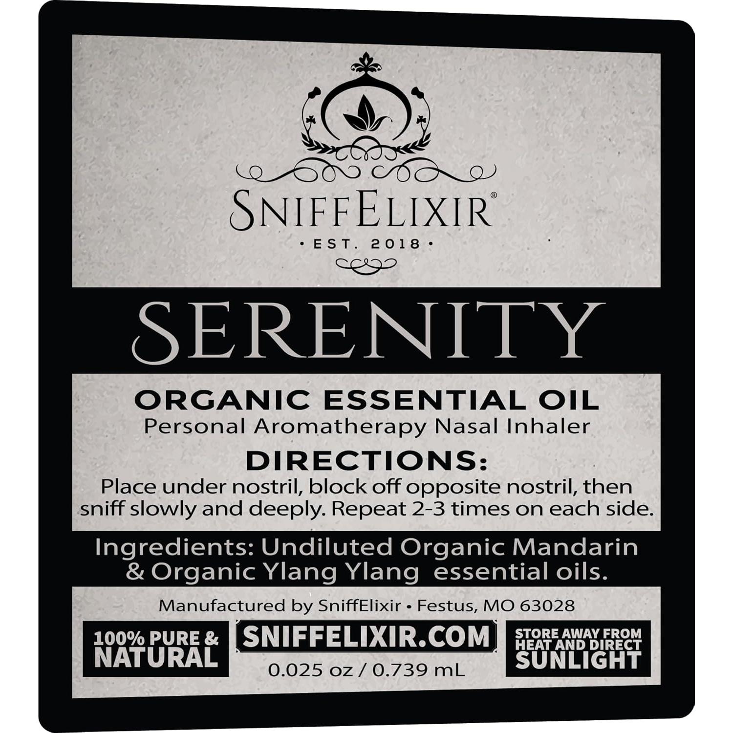Inhalador Nasal Serenity Aceites Esenciales Ylang Ylang Mandarina