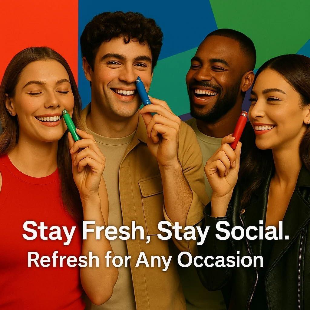 Inhalador Nasal Eléctrico NAZ - Aromaterapia Portátil 3 Sabores