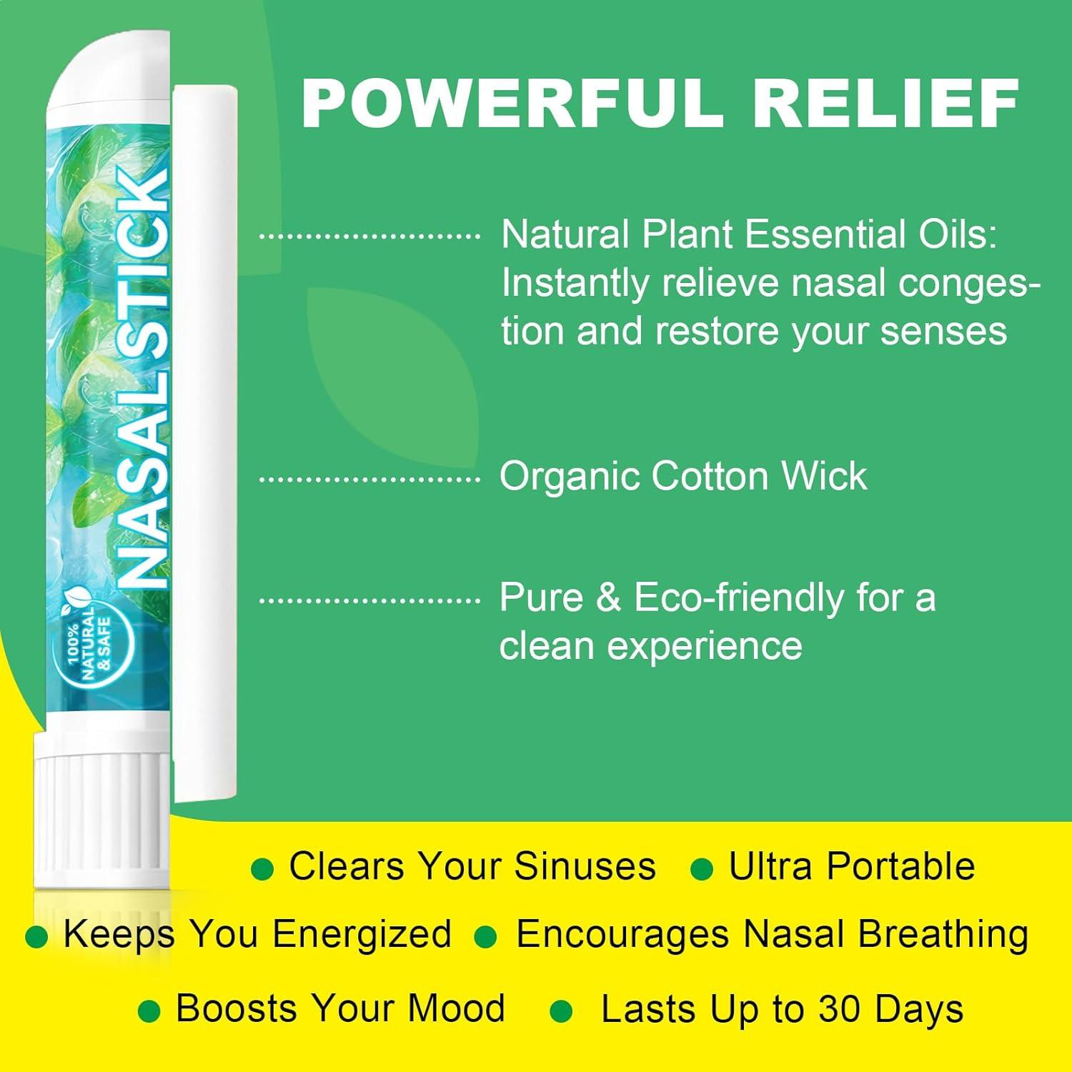 Paquete de 8 Stick Nasales CSDLQNF - Refrescantes y Portátiles