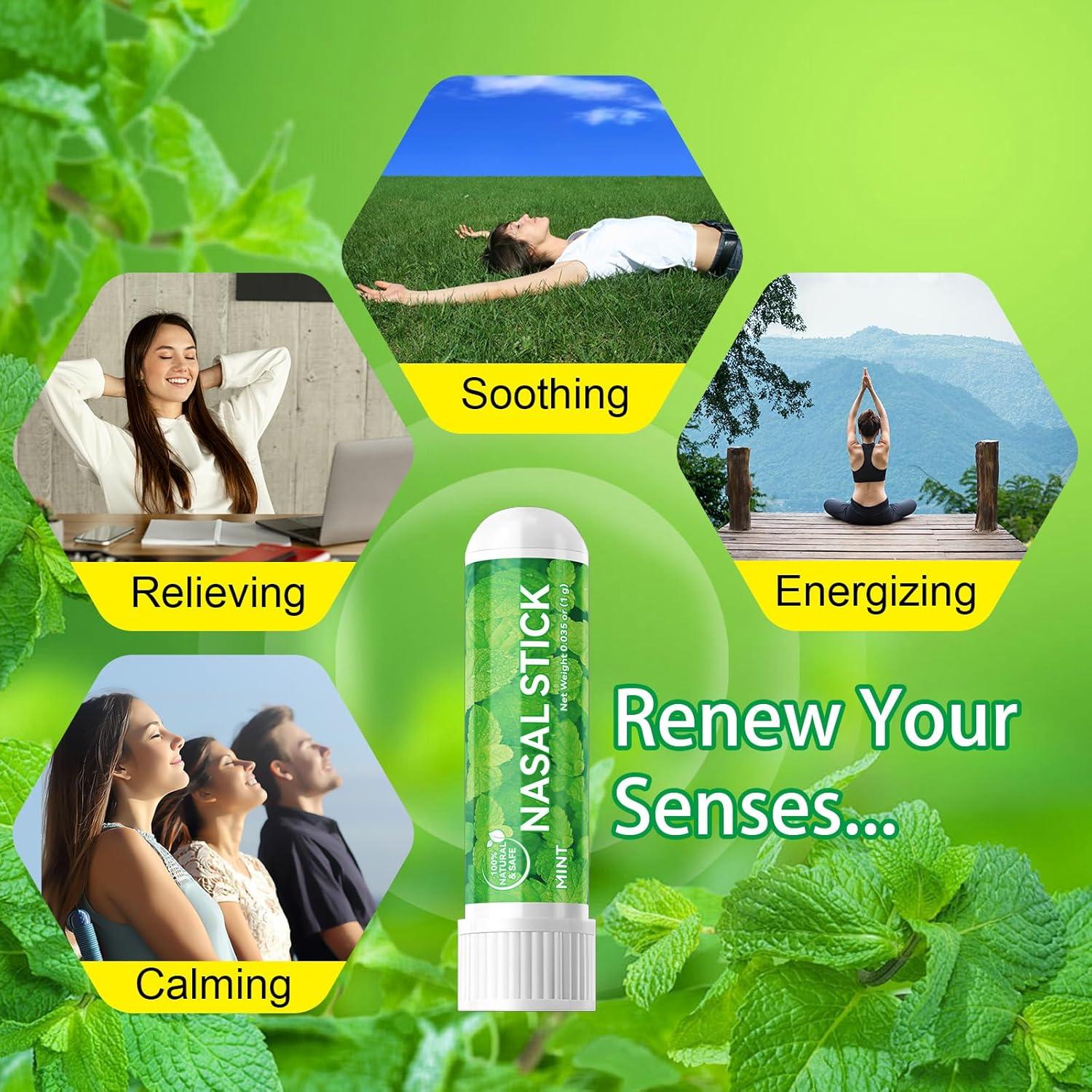 Paquete de 8 Stick Nasales CSDLQNF - Refrescantes y Portátiles