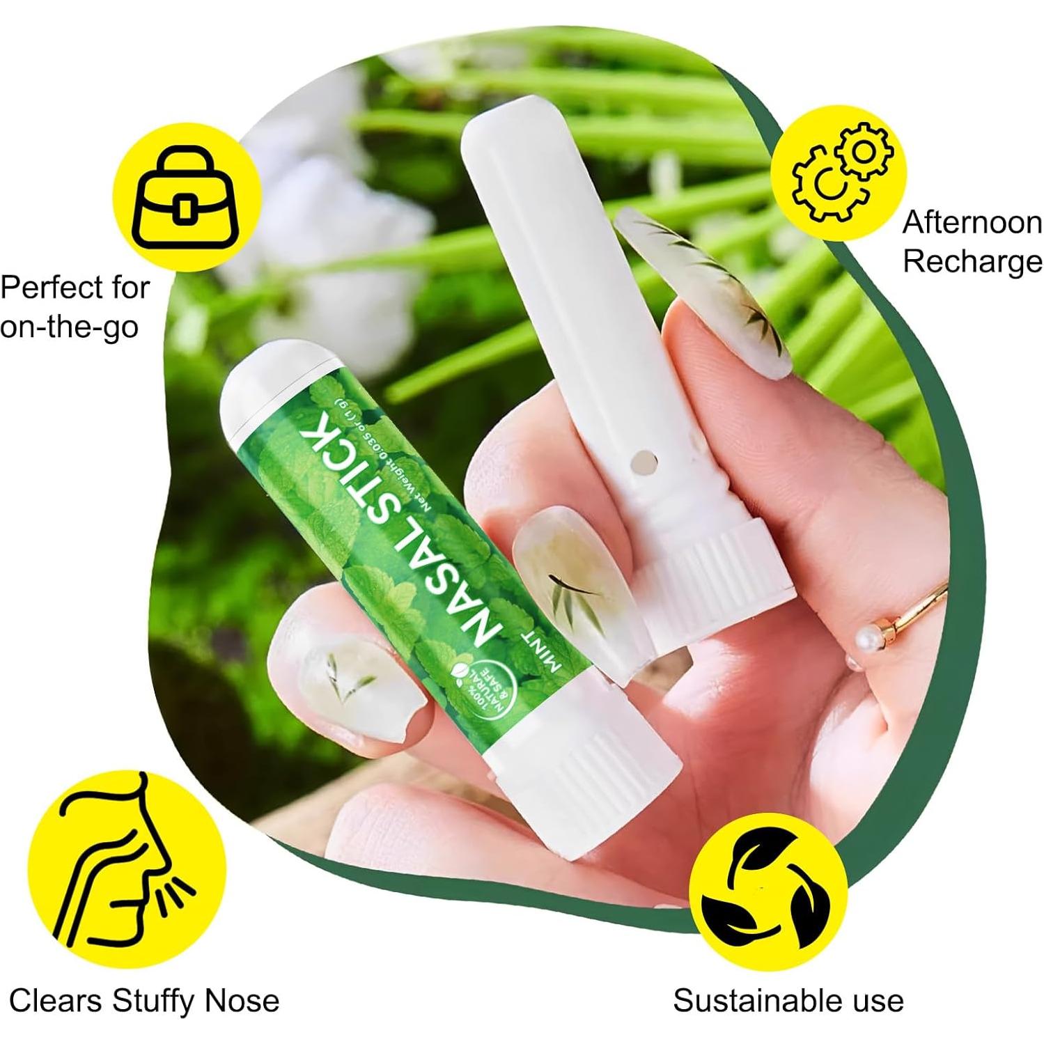 Paquete de 8 Stick Nasales CSDLQNF - Refrescantes y Portátiles