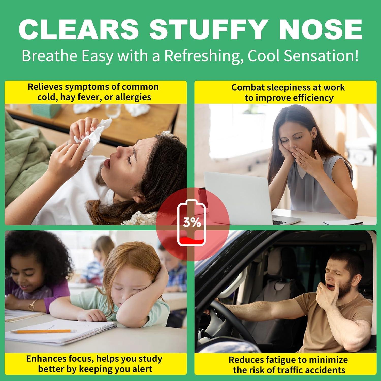 Paquete de 8 Stick Nasales CSDLQNF - Refrescantes y Portátiles