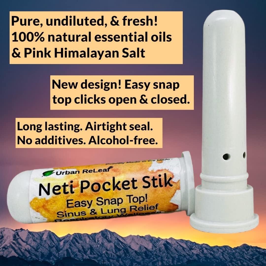 Inhalador Nasal Urban ReLeaf Neti Pocket Stick Aceites Esenciales