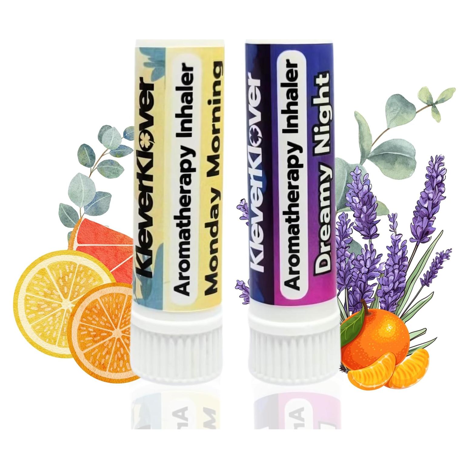 Inhalador Nasal Aromaterapia 100% Natural - 2 Pcs