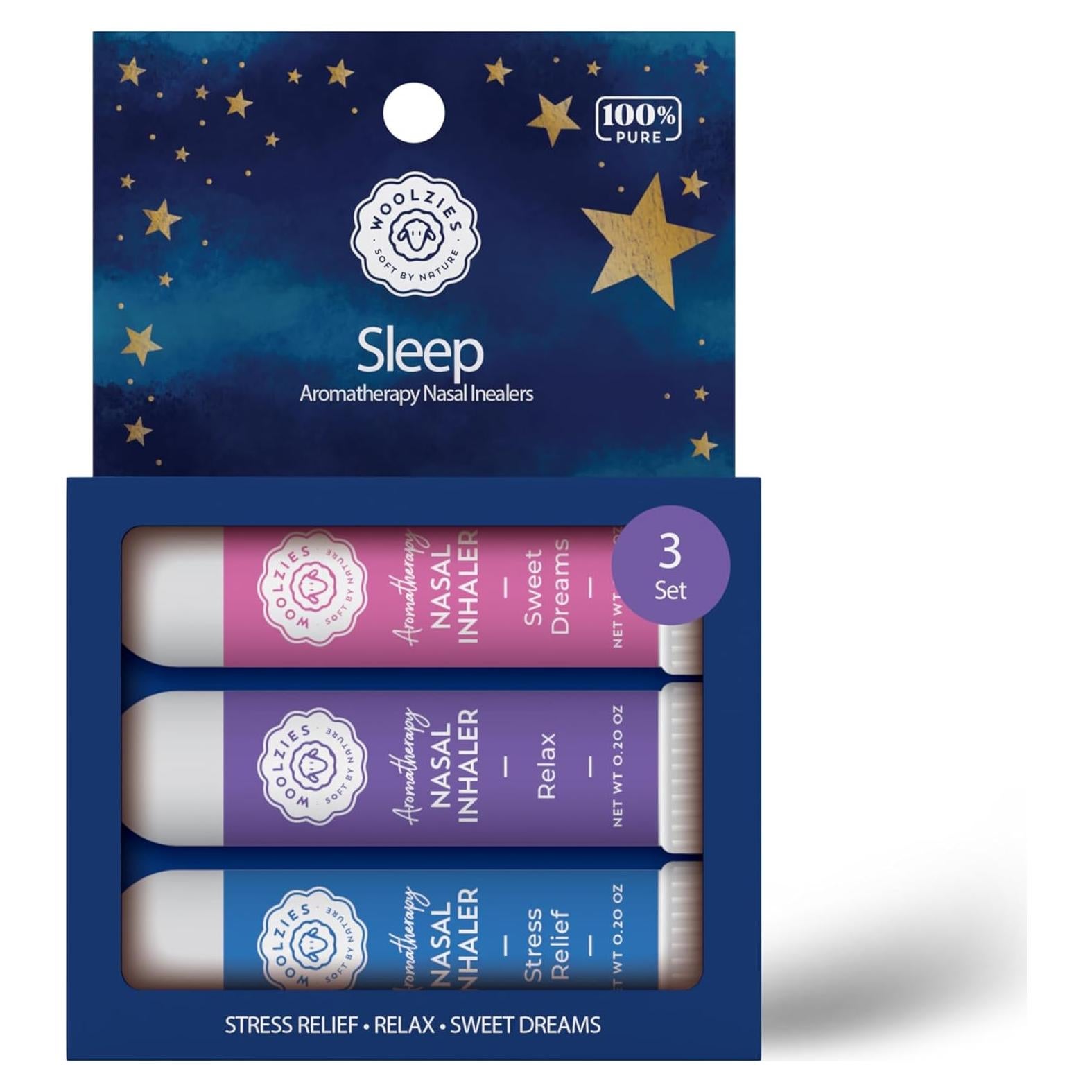 Palitos Inhaladores Aromaterapia Woolzies - Kit 3 Pzs Sueño