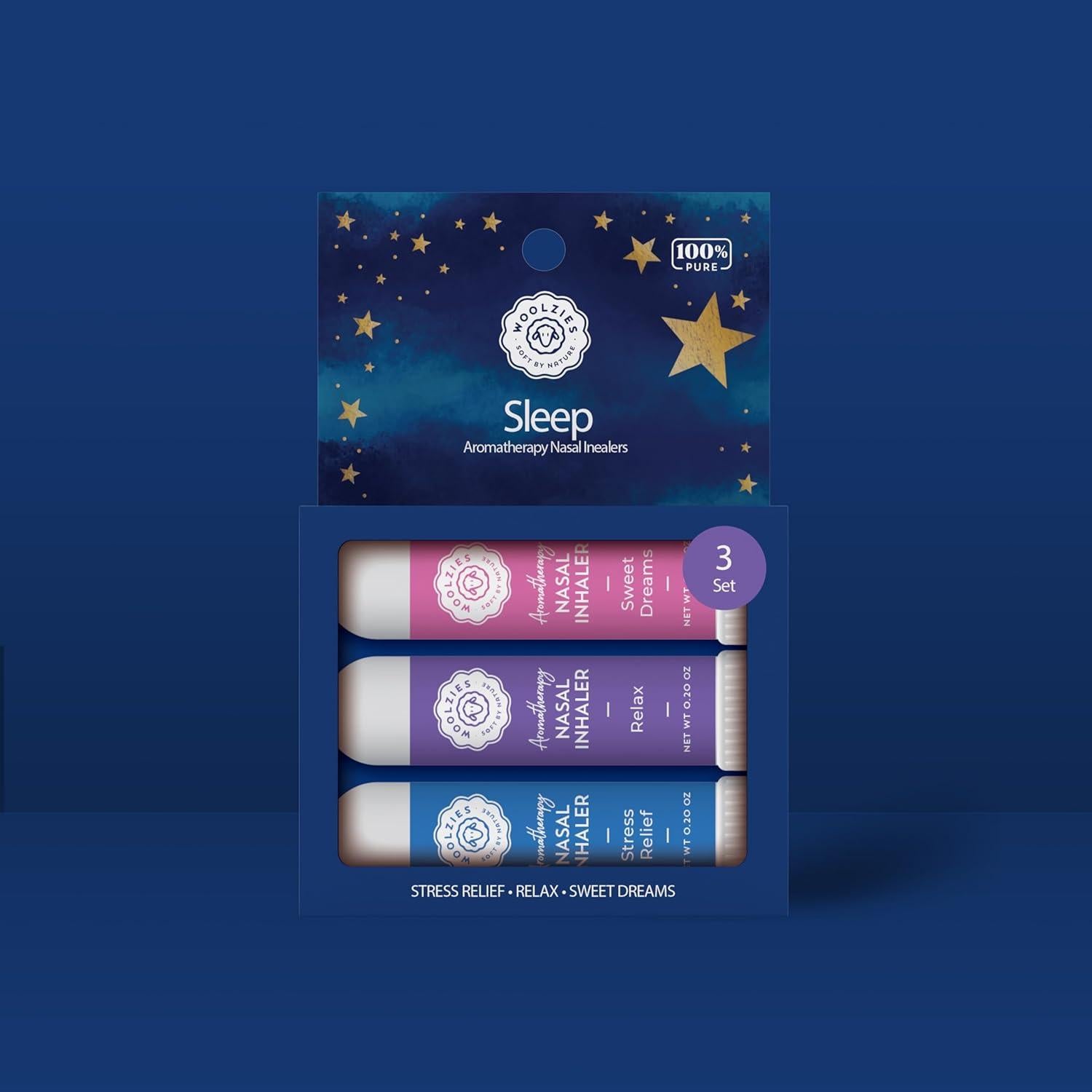 Palitos Inhaladores Aromaterapia Woolzies - Kit 3 Pzs Sueño