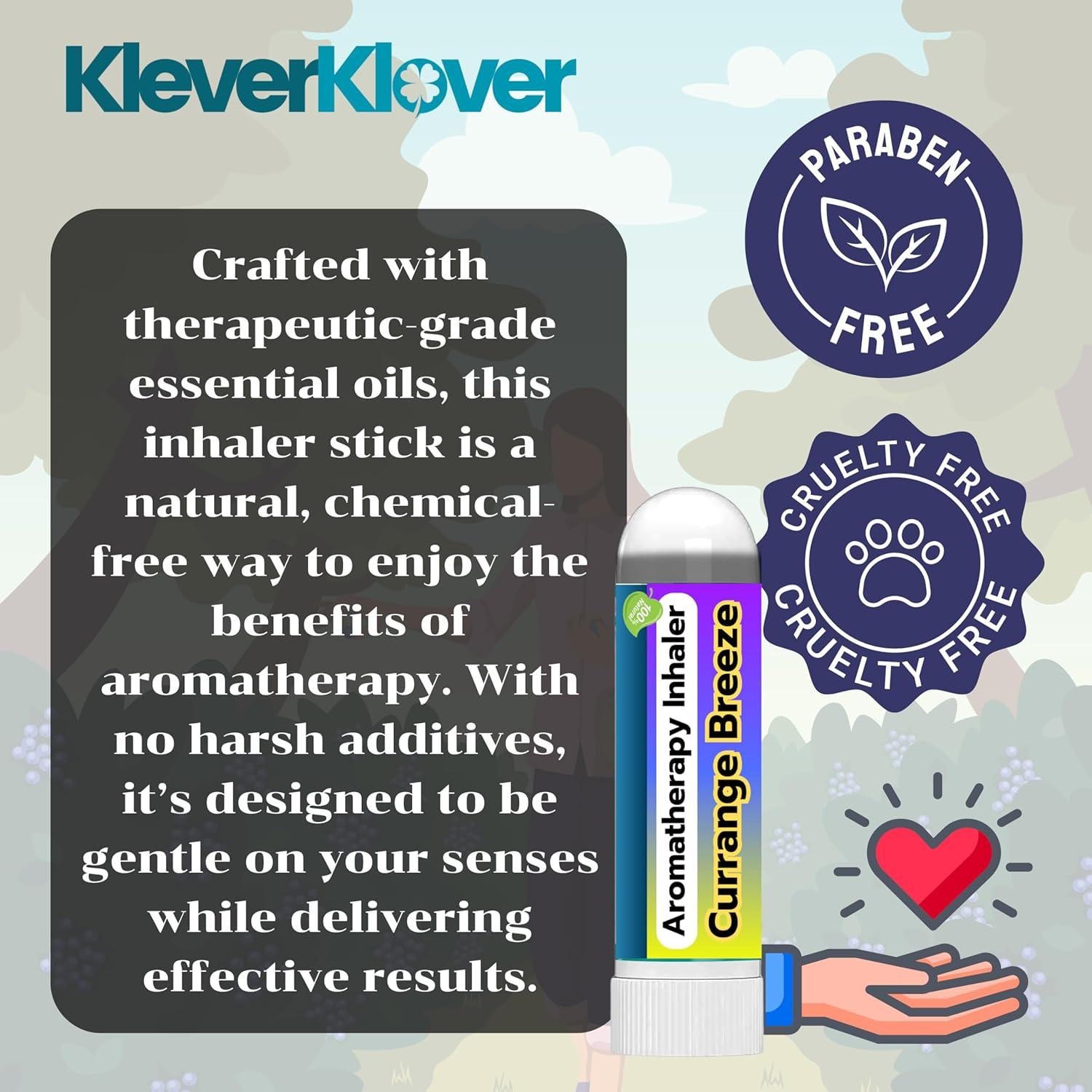 Inhalador Nasal de Aromaterapia KLEVERKLOVER - 2 Pcs