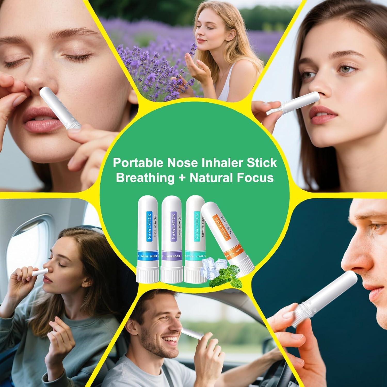 Set de 8 Stick Nasal YKJHCSL - Inhalador Energizante Natural