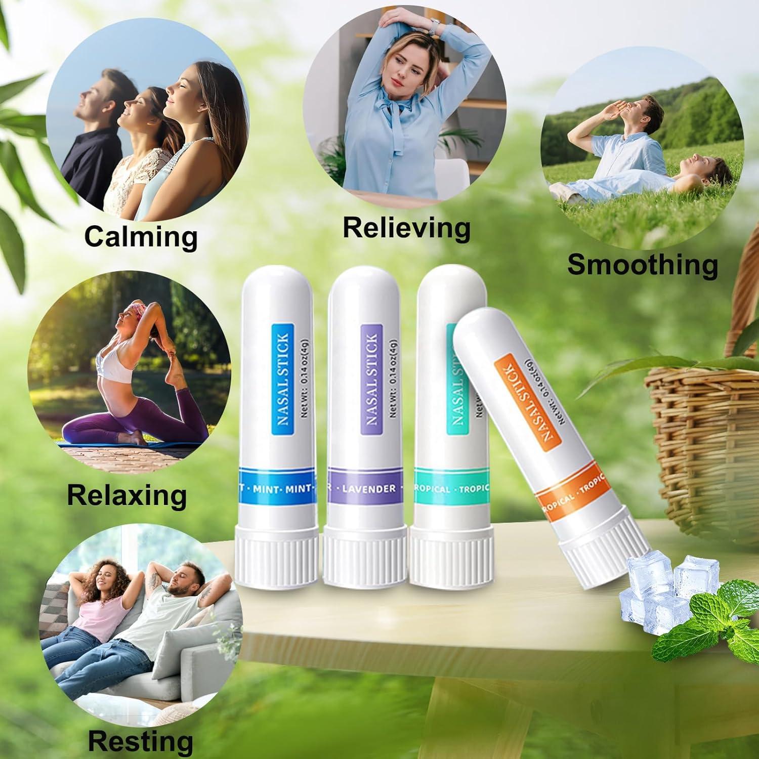 Set de 8 Stick Nasal YKJHCSL - Inhalador Energizante Natural
