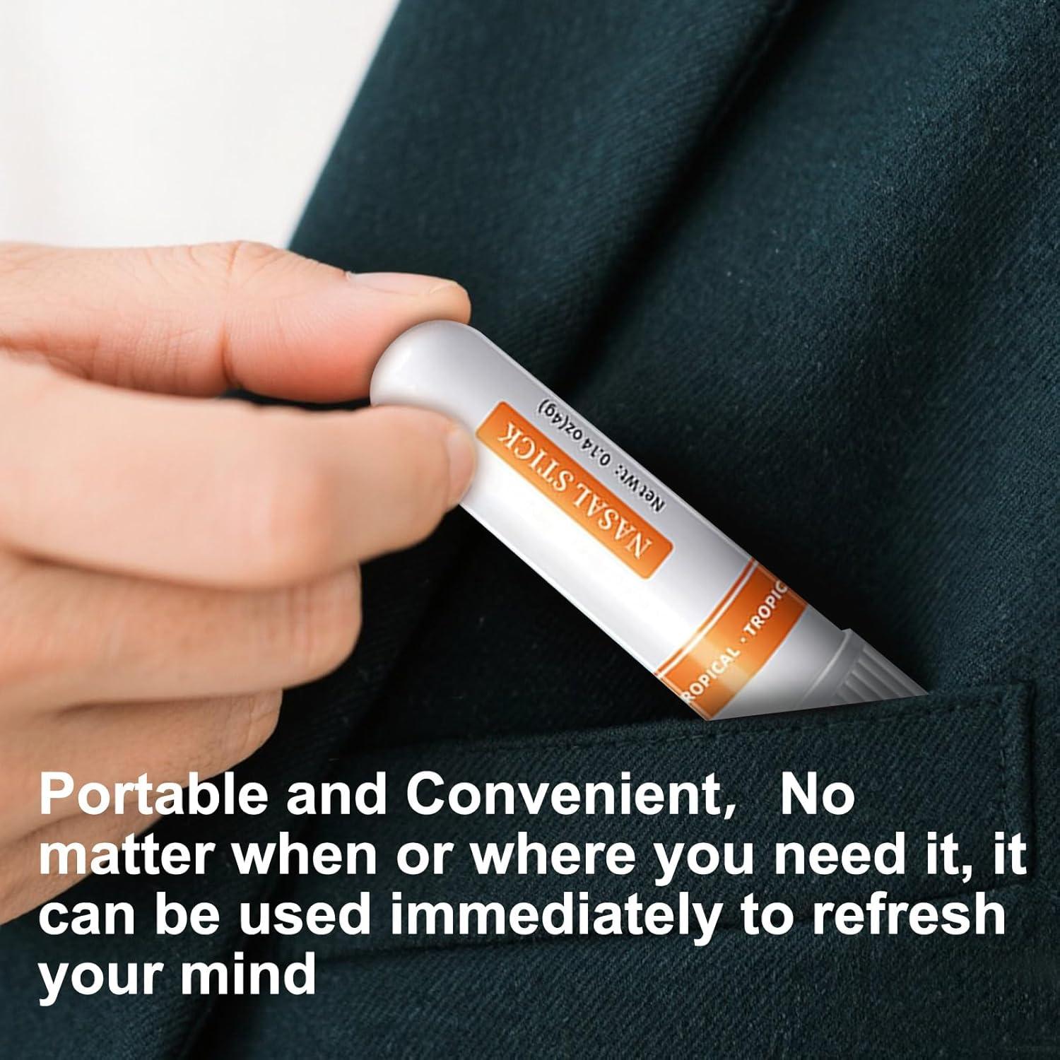 Set de 8 Stick Nasal YKJHCSL - Inhalador Energizante Natural