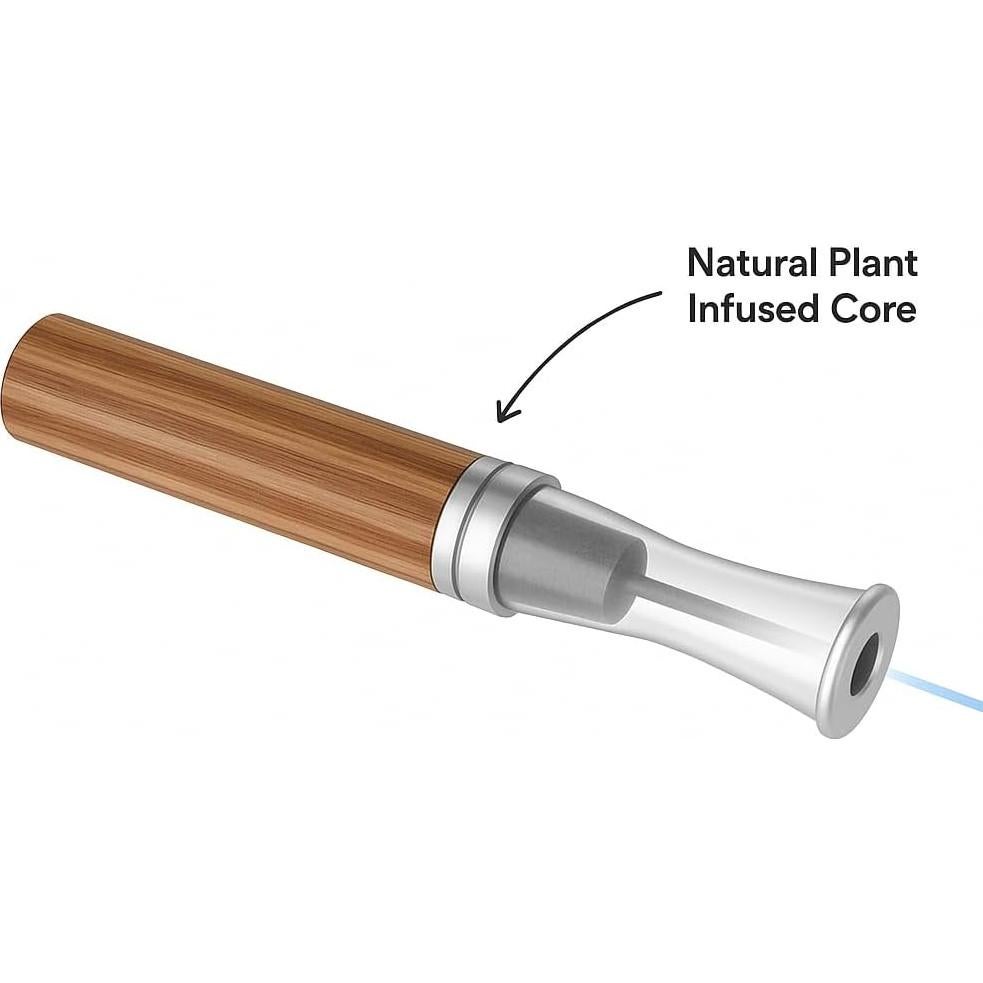 Combo Palito Inhalador Madera Love Puff + 4 Mentas Naturales