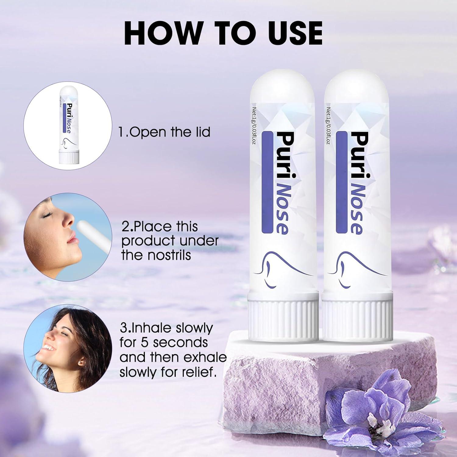 Inhalador Nasal Purinose 2 Piezas con Ingredientes Naturales