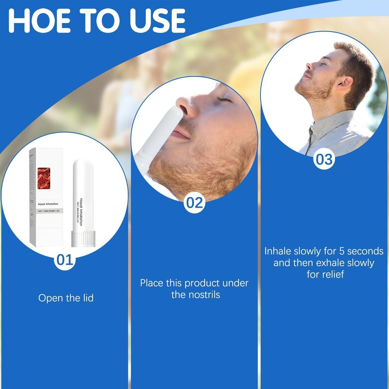 Inhalador Nasal Alzclipp 2 Piezas - Stick Portátil 1.8ml