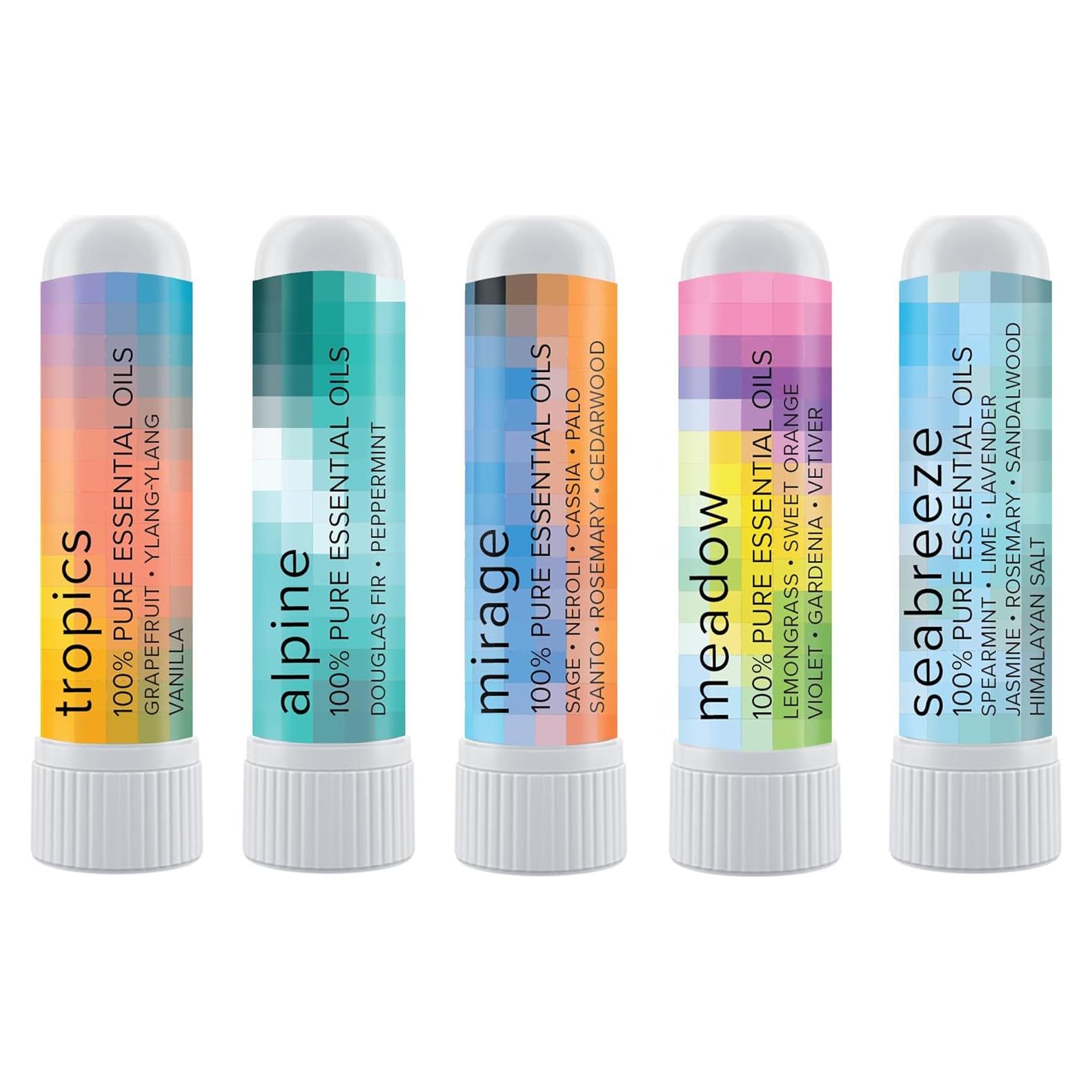 Paquete de Regalo MOXE Nature Stick Nasal | 5 Inhaladores Aromaterapia